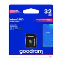Carte Mémoire Micro SD 32GO Class 10 Avec Adaptateur Goodram