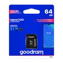Carte Mémoire Micro SD 64GO Class 10 Avec Adaptateur Goodram